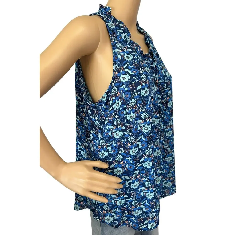 Cabi Take Two Top Blue Lagoon Floral 4349 Size M - Picture 4 of 11